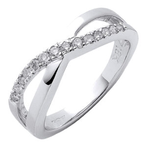 0.20 Carat Natural Diamond Dress Ring – 18ct White Gold