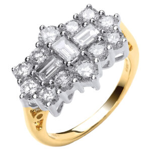 2.00 Carat Natural Diamond Dress Ring – 18ct Yellow Gold