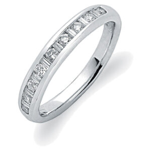 0.33 Carat Natural Diamond Eternity Ring – 18ct White Gold