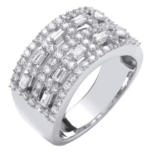 1.00 Carat Natural Diamond Dress Ring – 18ct White Gold