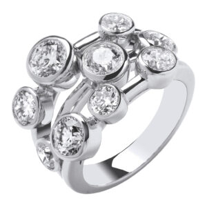3.00 Carat Natural Diamond Dress Ring – 18ct White Gold