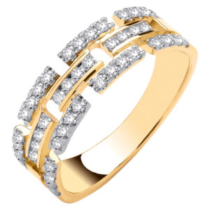 0.50 Carat Natural Diamond Dress Ring – 9ct Yellow Gold