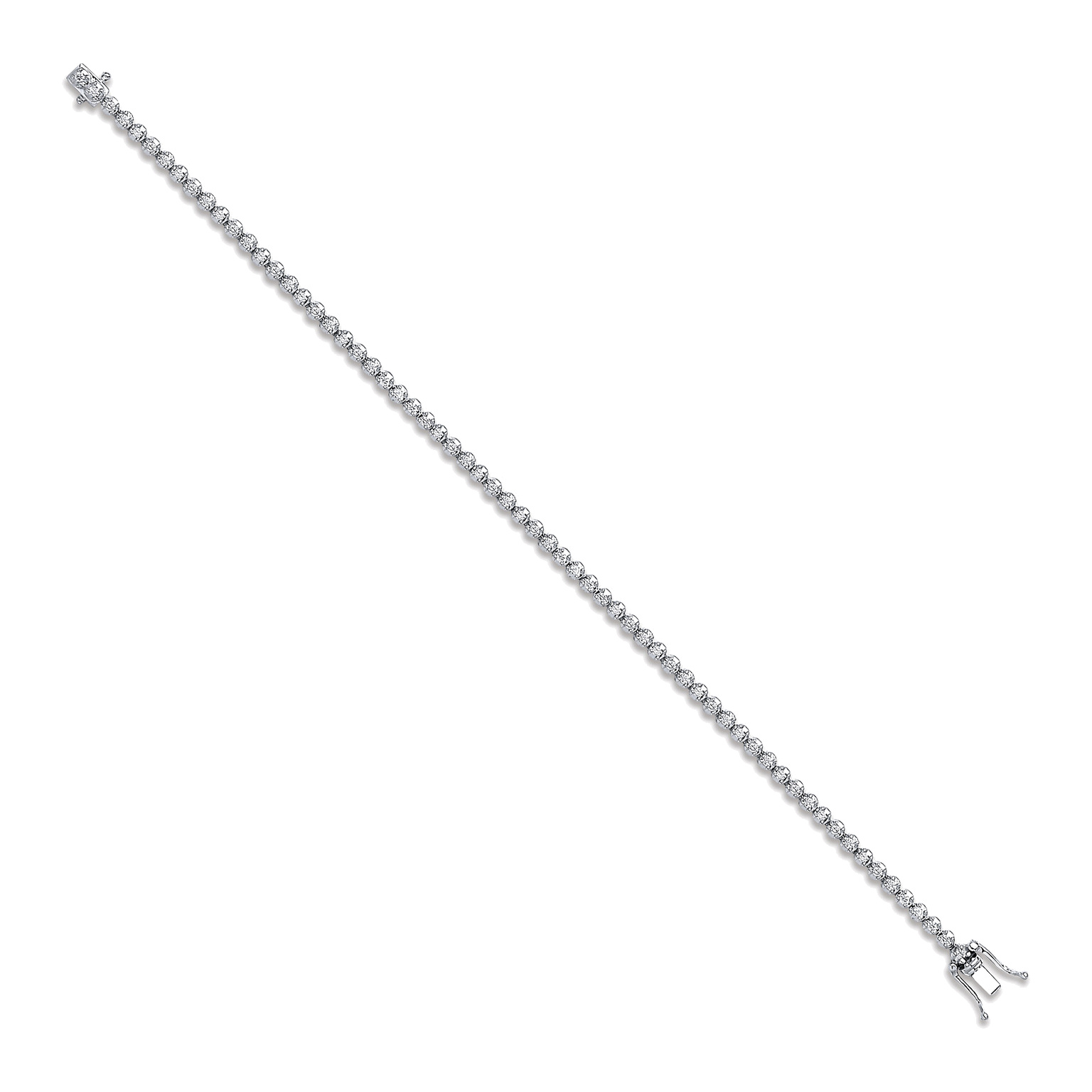 18ct White Gold bracelet with 1.00 carat natural diamond, SI/G/H