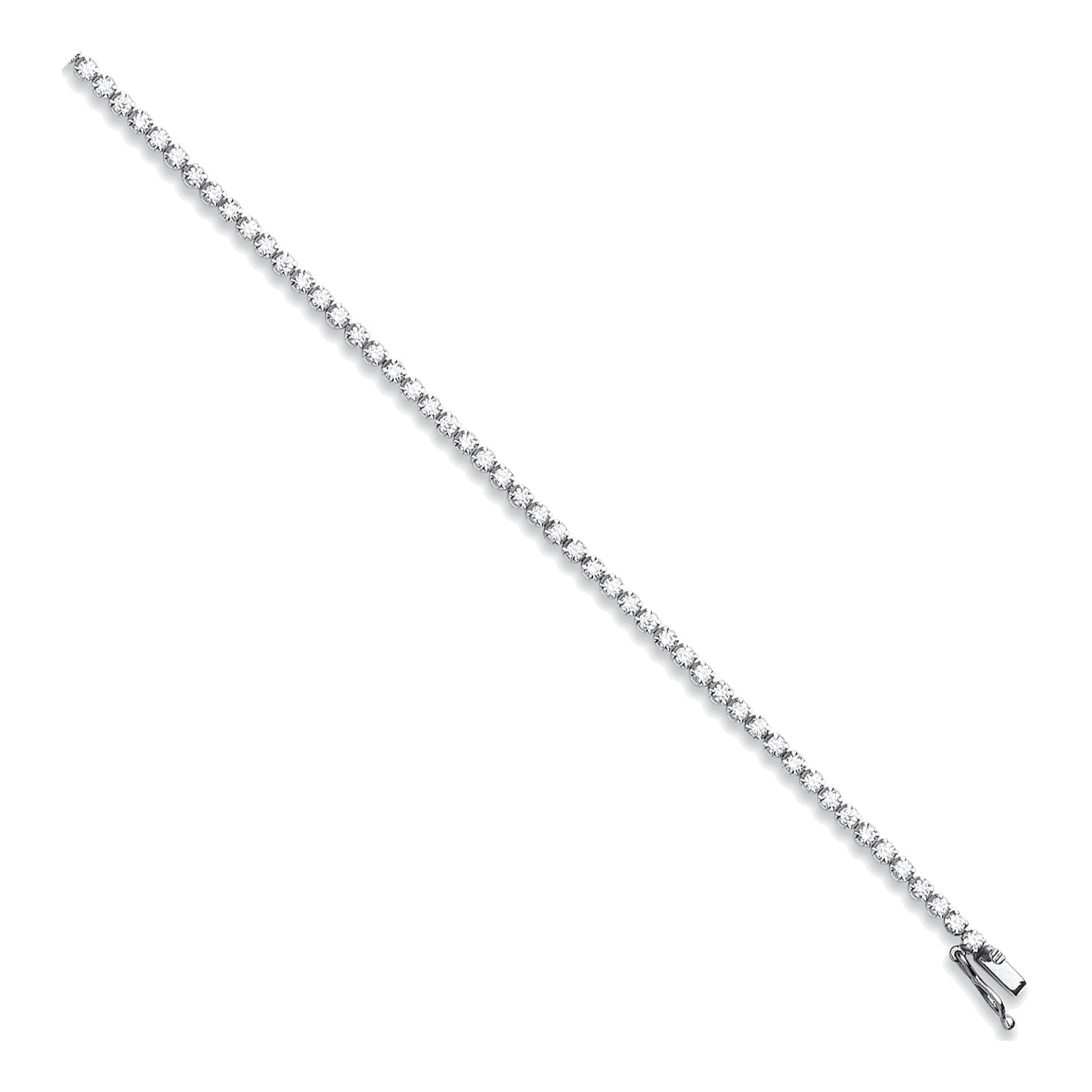18ct White Gold bracelet with 3.00 carat natural diamond, SI/G/H