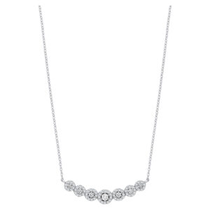18ct White Gold Diamond Necklace 0.50ctw