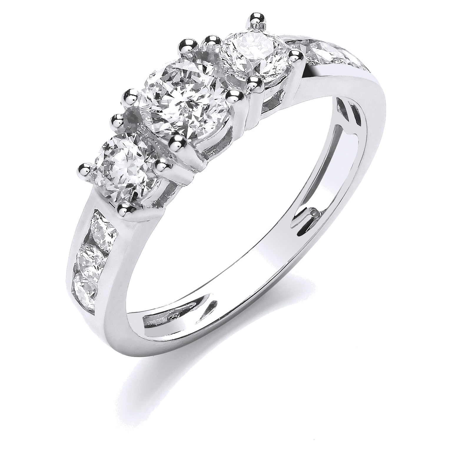 18ct engagement ring with 1.00 carat natural diamond, SI/G/H