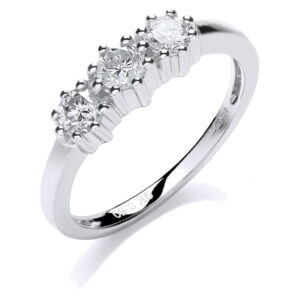 9ct engagement ring with 0.50 carat natural diamond, SI/G/H
