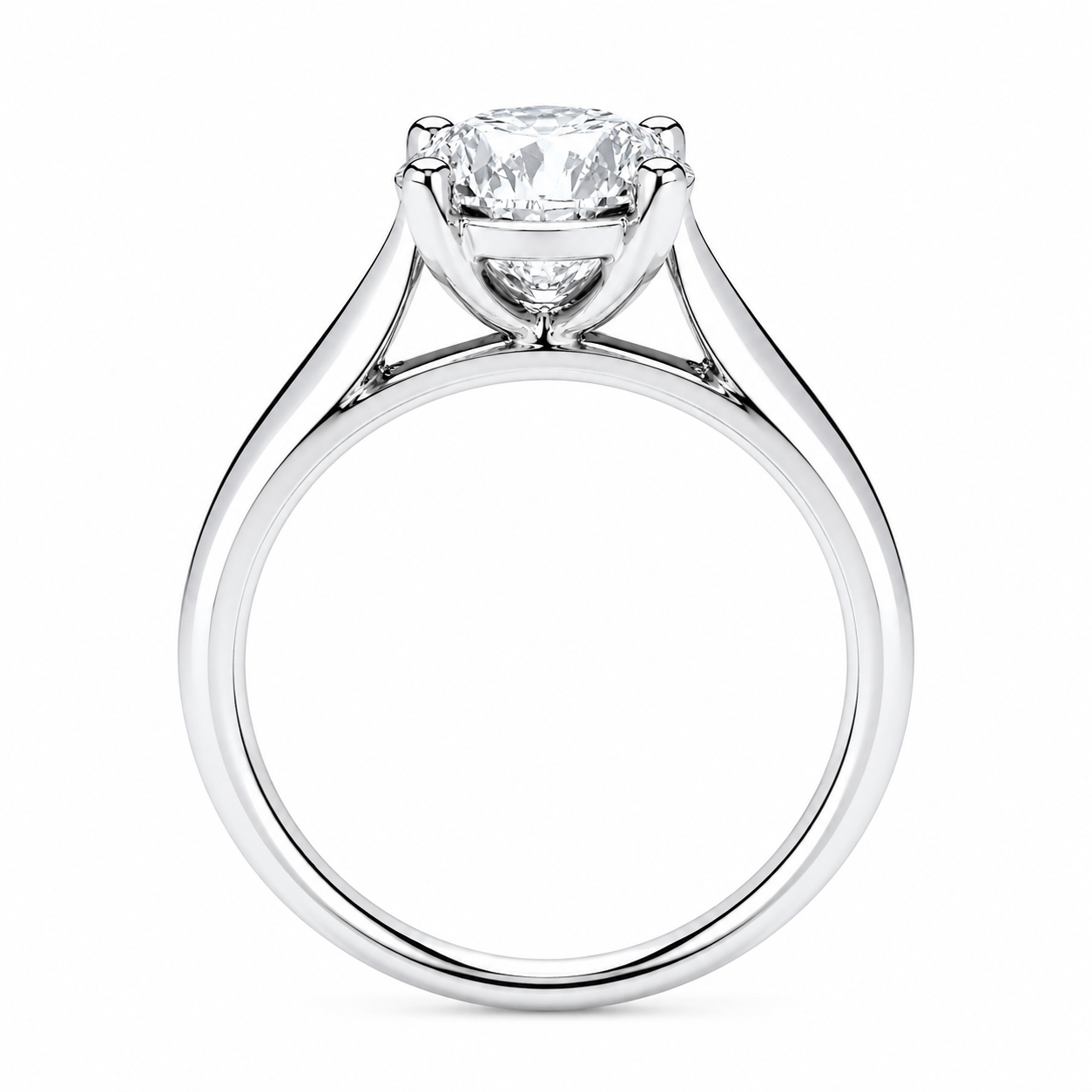4 carat diamond solitaire engagement ring