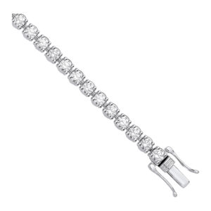 5.00 Carat Lab Grown Diamond Tennis Bracelet – 9ct White Gold
