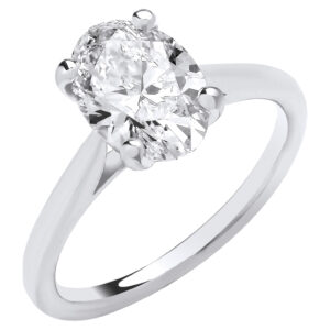2 carat oval diamond engagement ring