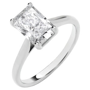 2.00 Carat Lab Grown Radiant Diamond Engagement Ring – 18ct White Gold