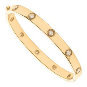 18ct Yellow Gold bracelet with 1.00 carat natural diamond, VS2/G/H