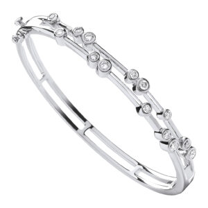 18ct White Gold bracelet with 1.00 carat natural diamond, SI/G/H