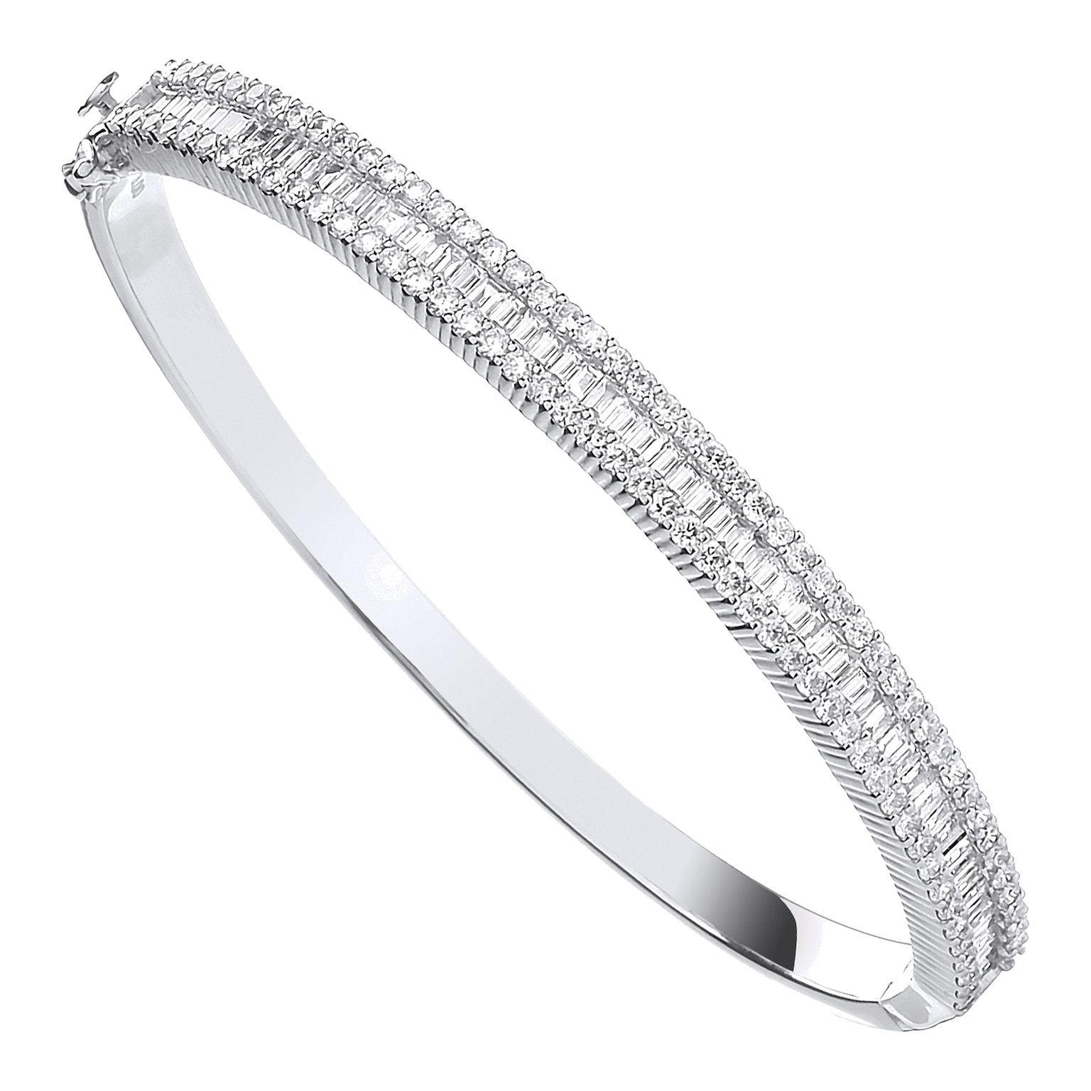 18ct White Gold bracelet with 3.00 carat natural diamond, VS/G/H