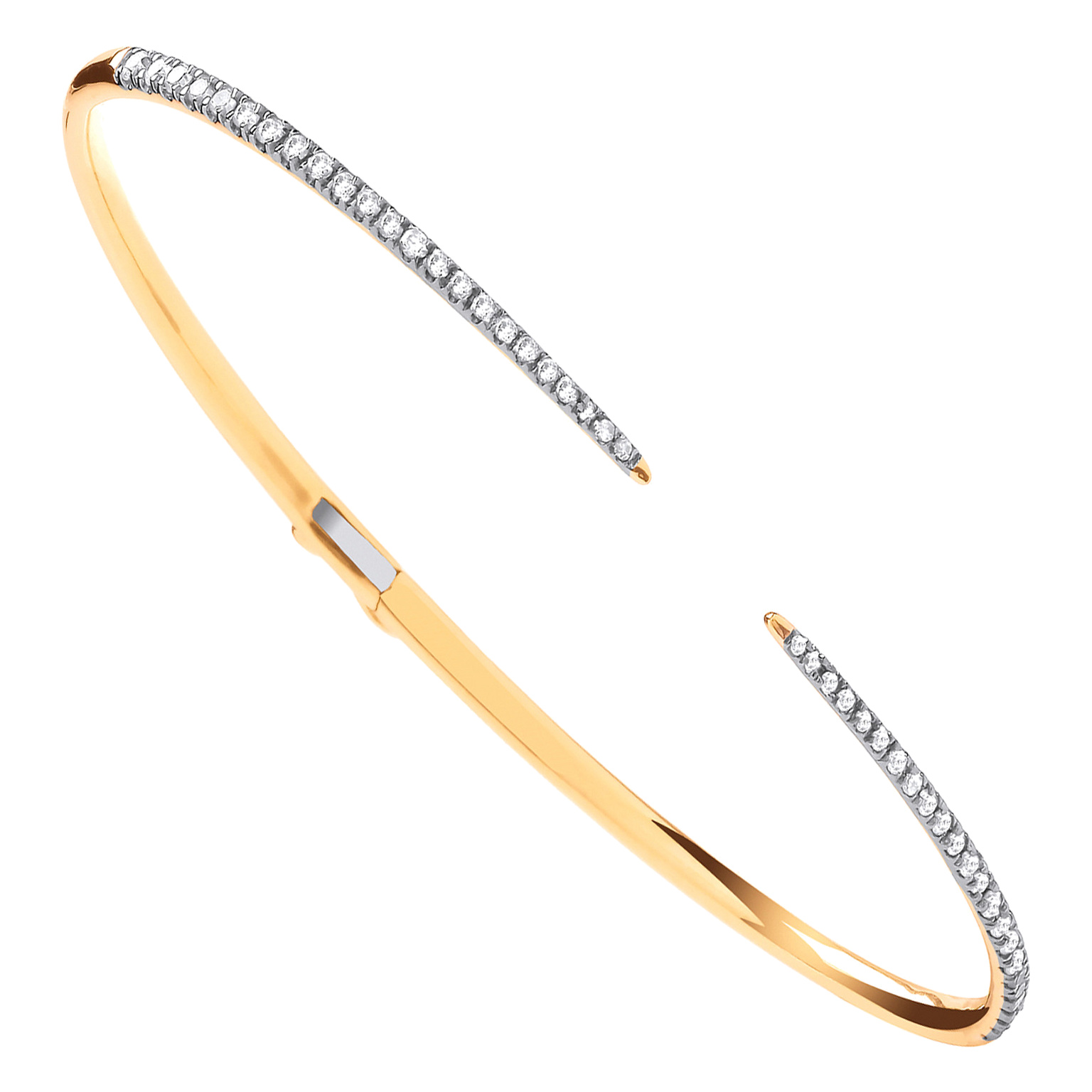 18ct Yellow Gold bracelet with 0.50 carat natural diamond, SI/G/H