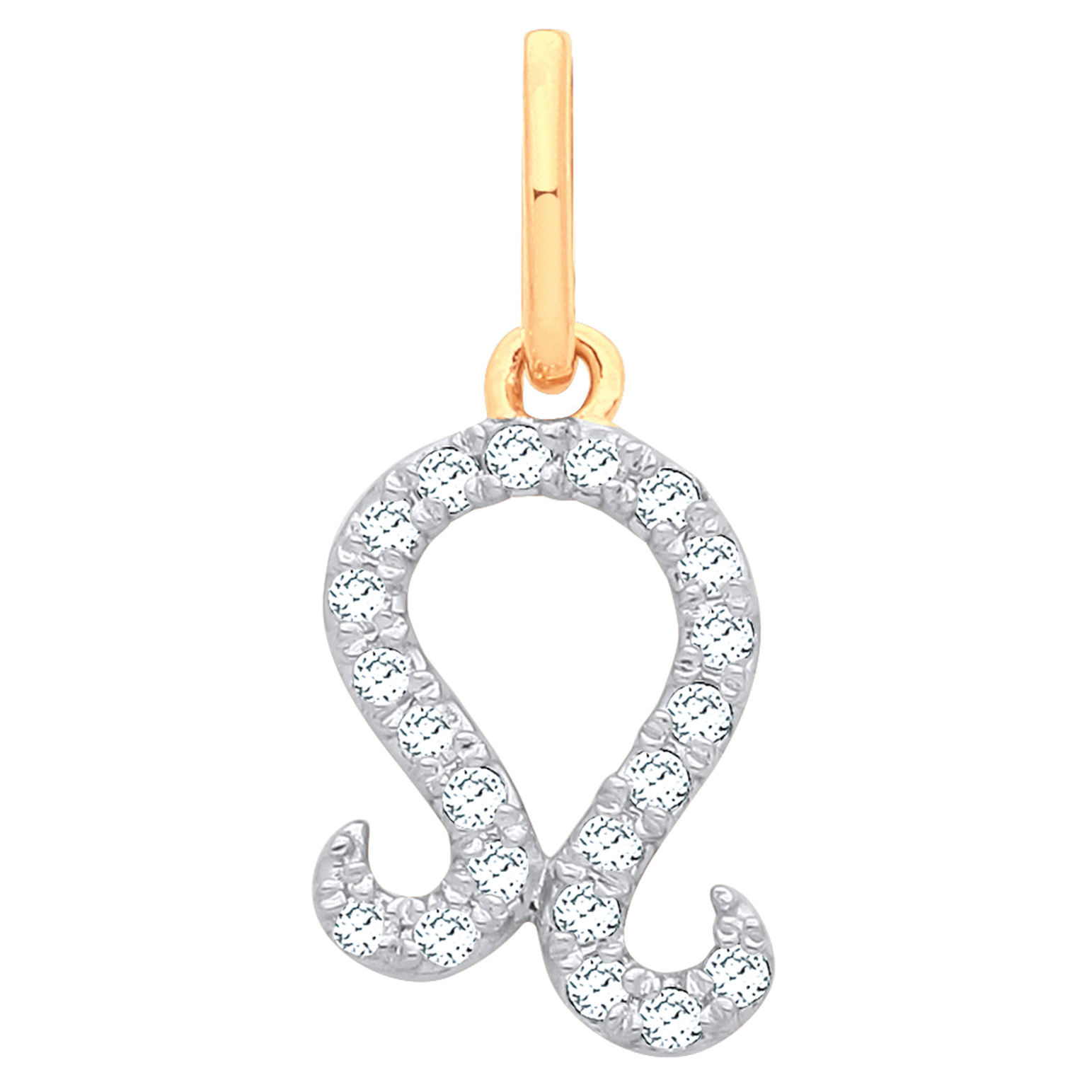 9ct Yellow Gold pendant with 0.10 carat natural diamond, SI/G/H