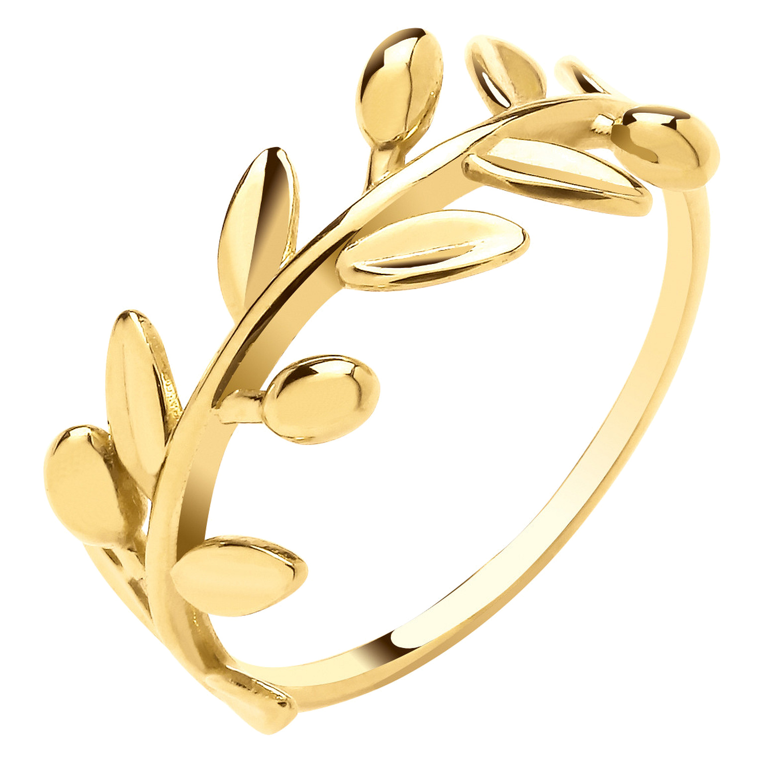Y/G dress ring with natural diamond