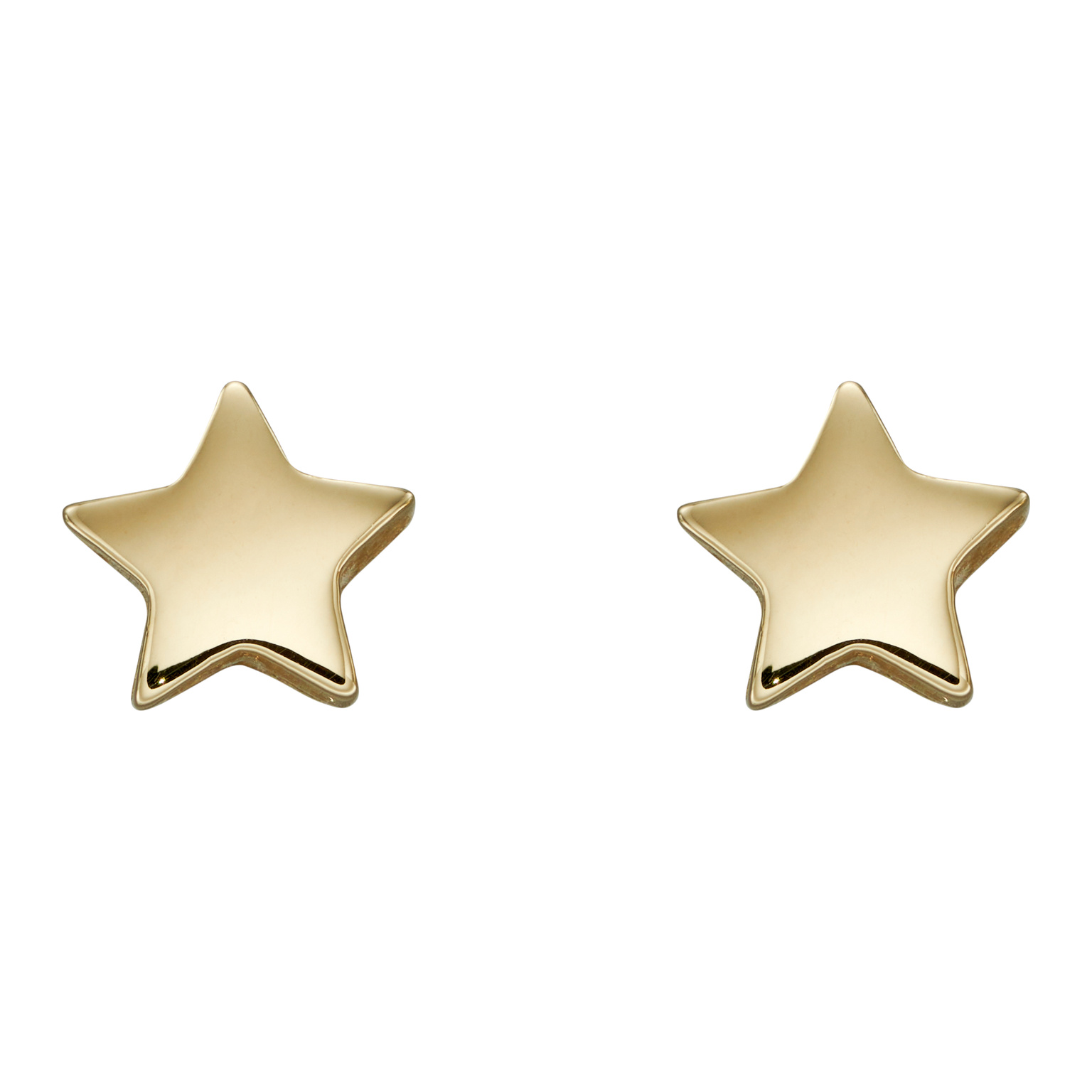 9ct yellow gold stud earrings