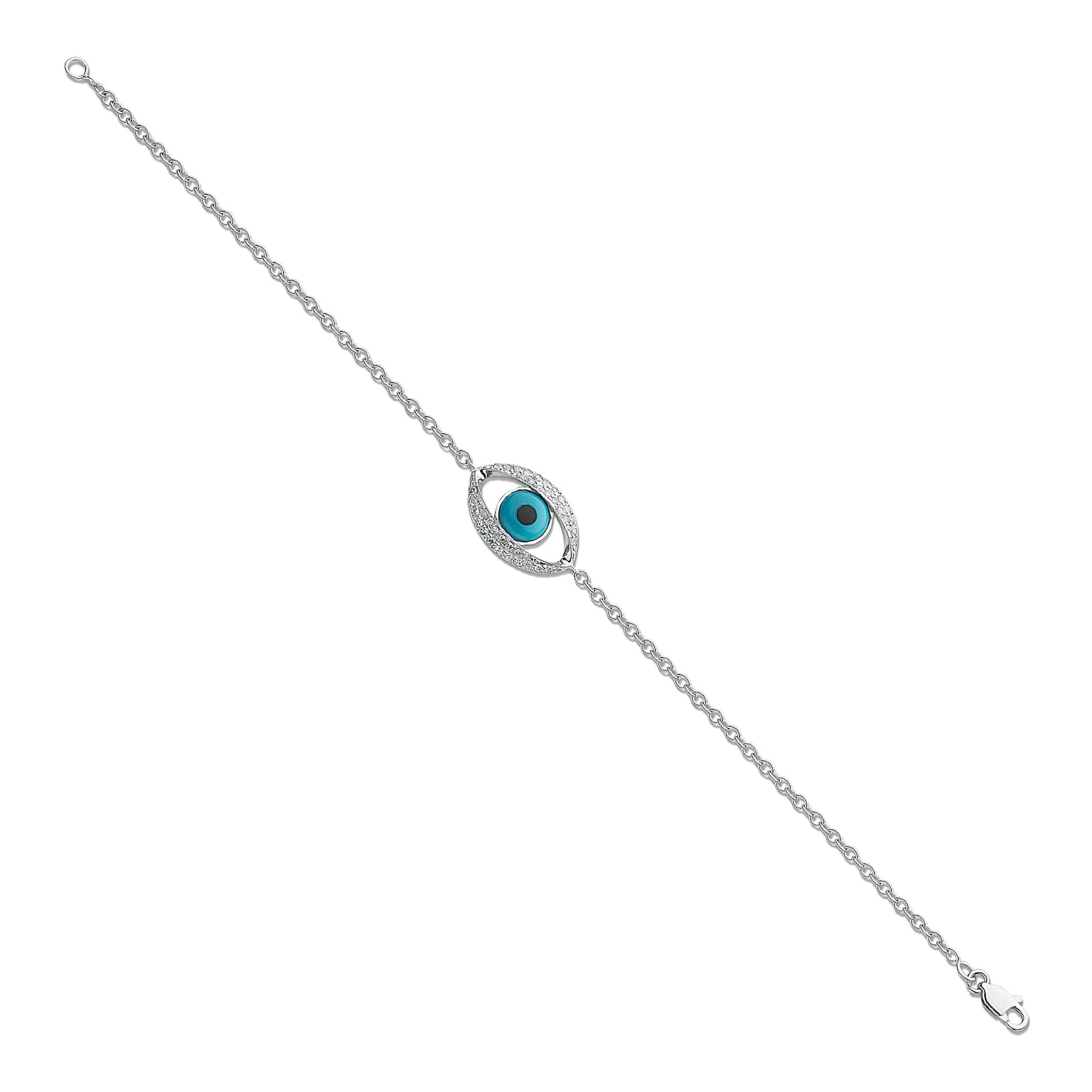 18ct White Gold bracelet with 0.24 carat natural diamond